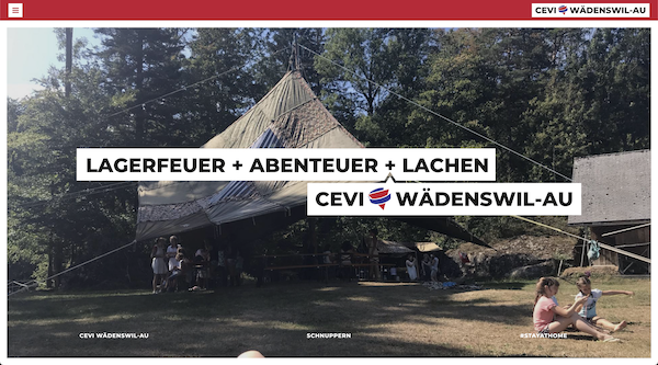 Bild zum Inhalt von Webseite: Cevi Wädenswil-Au